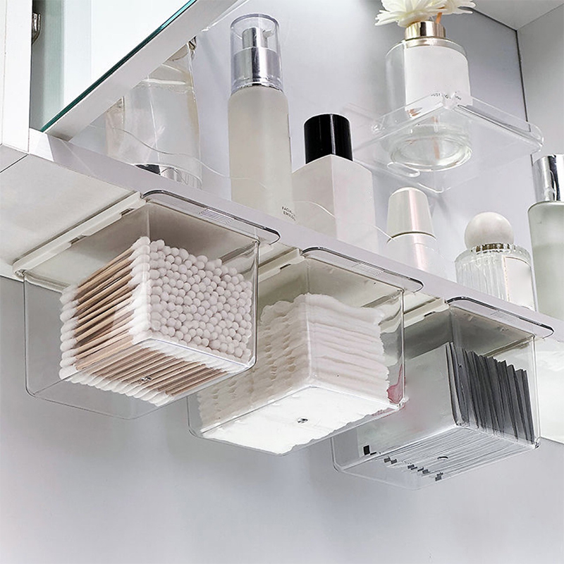 Bathroom Cabinet Mirror - Drawer Style Storage Box Under The