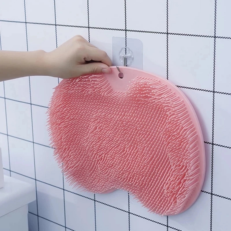 Non Slip Bath Mat - Exfoliating shower massage foot pad, silicone