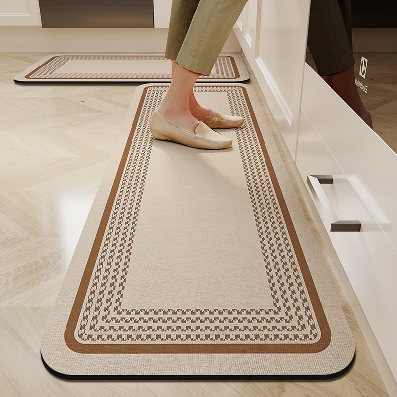 Home Kitchen Bathroom Cleaning - Kitchen Long Floor Mat, Highly Absorbent