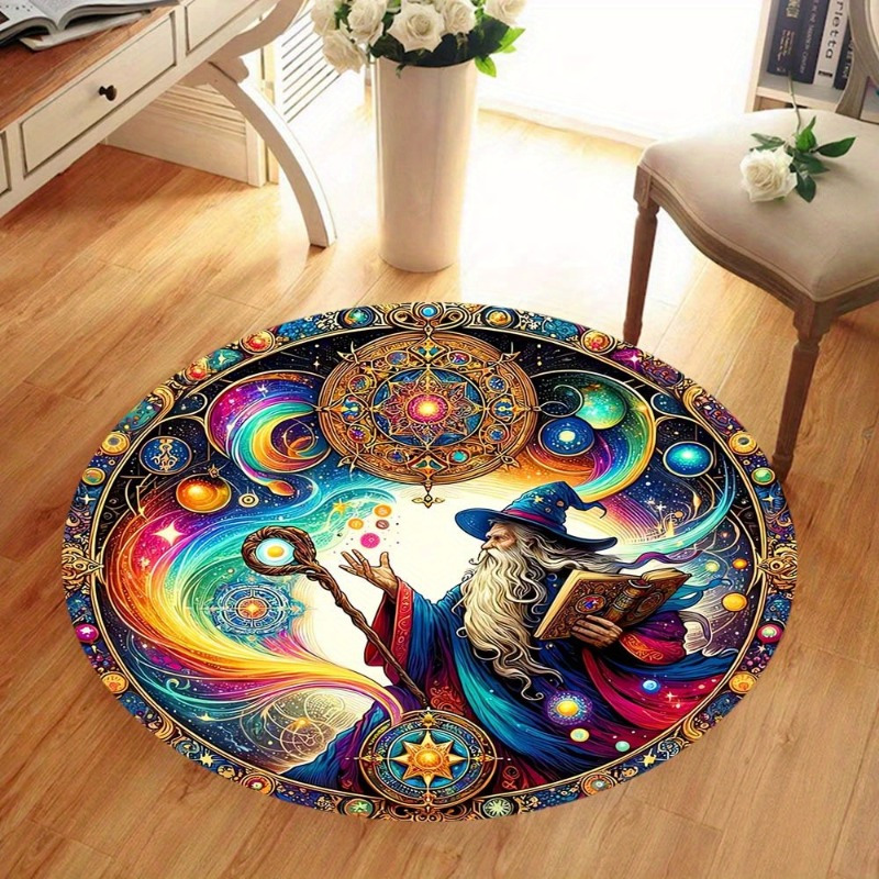Wizard Fantasy Art Round Rug F - Home Bathroom Colors ulasan dan harga