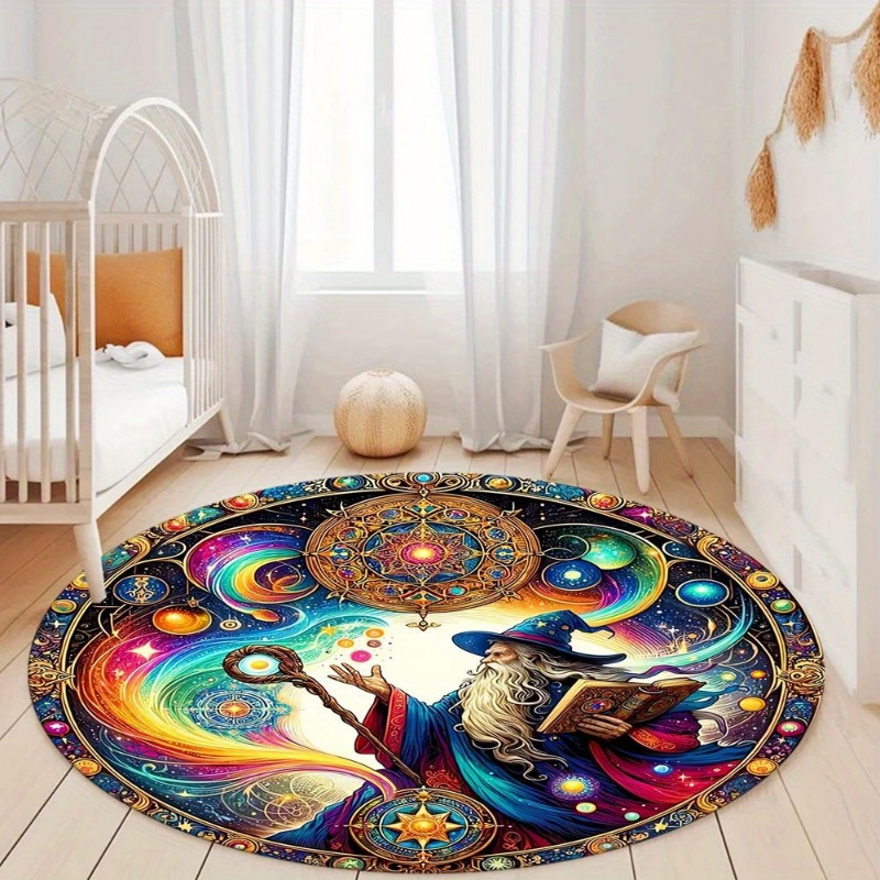 Wizard Fantasy Art Round Rug F - Home Bathroom Colors ulasan dan harga