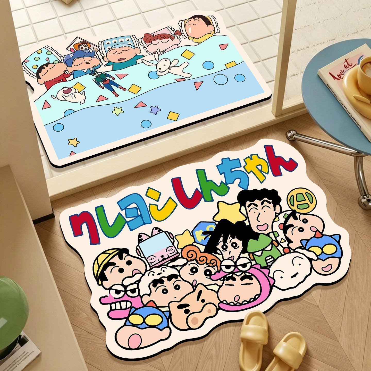 Crayon Shin‑chan Irregular Bat - Non Slip Bath Mat ulasan dan harga