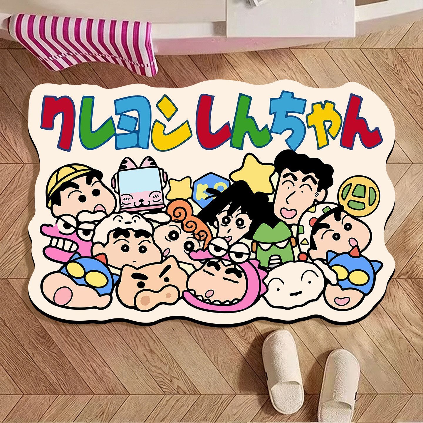 Crayon Shin‑chan Irregular Bat - Non Slip Bath Mat ulasan dan harga