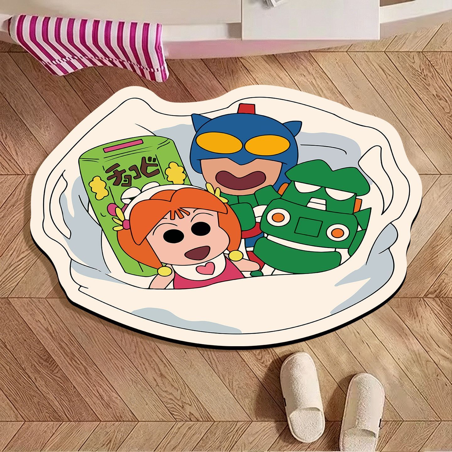 Crayon Shin‑chan Irregular Bat - Non Slip Bath Mat ulasan dan harga