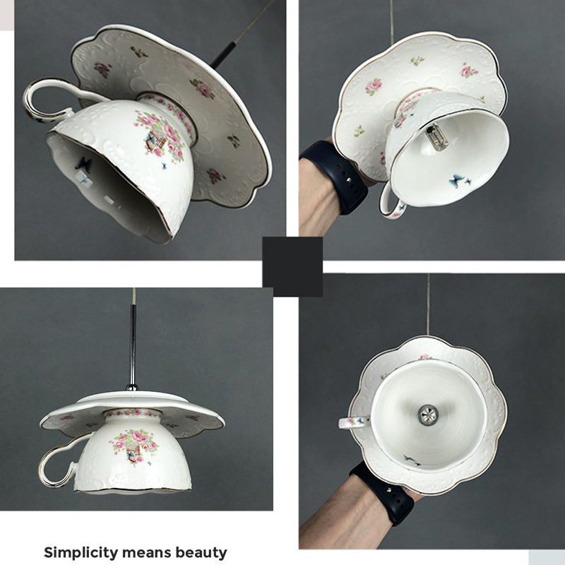 Flower Coffee Cup Pendant Ligh - Home Of The Year Bathroom ulasan dan harga