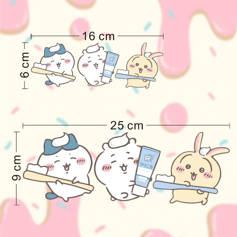 Hot Chiikawa Mirror Stickers S - Home Theater Bathroom ulasan dan harga