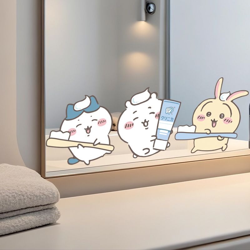 Hot Chiikawa Mirror Stickers S - Home Theater Bathroom ulasan dan harga