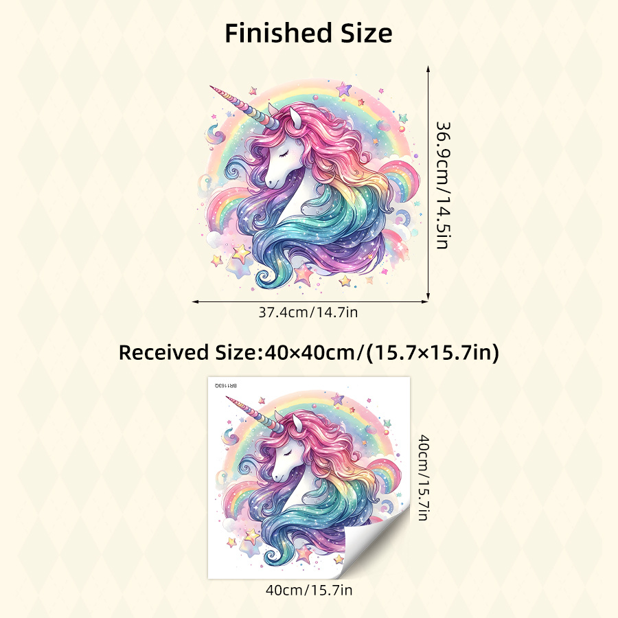 1Pc Charming Unicorn and Rainb - Home One Bathroom ulasan dan harga
