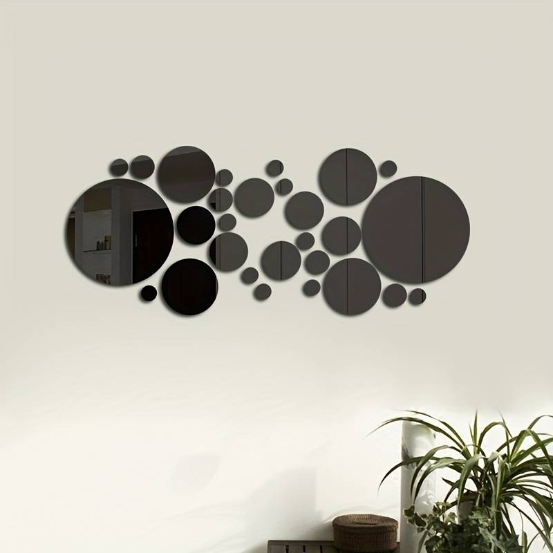 26 PCs 3D Acrylic Mirror Wall  - Home Theater Bathroom ulasan dan harga