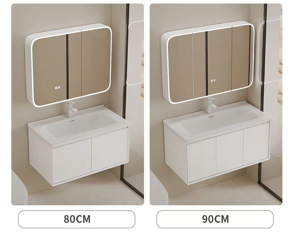 70cm Modern Minimalist Wall-Mo - Bathroom Cabinet Mirror ulasan dan harga