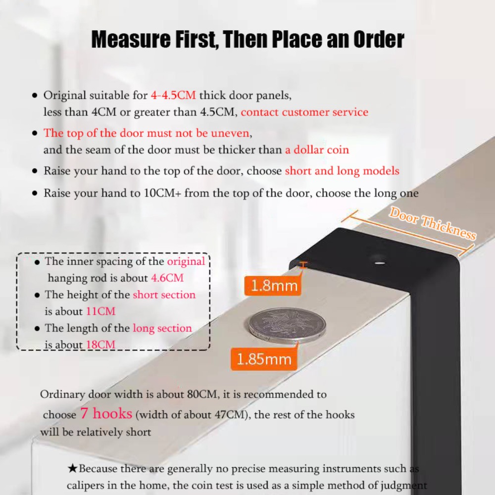 Hooks Over The Door 6 Hooks Cl - Tiny Home Bathroom Kit ulasan dan harga
