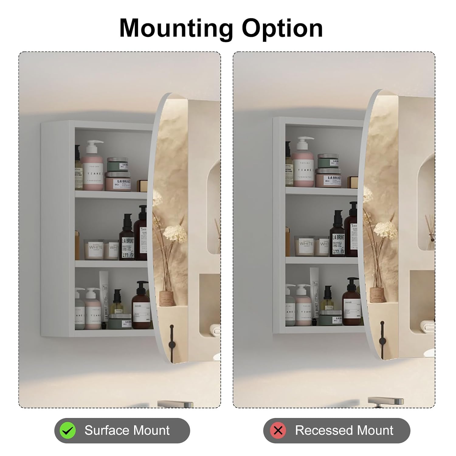 Oval Bathroom Medicine Cabinet - Bathroom Cabinet Mirror ulasan dan harga