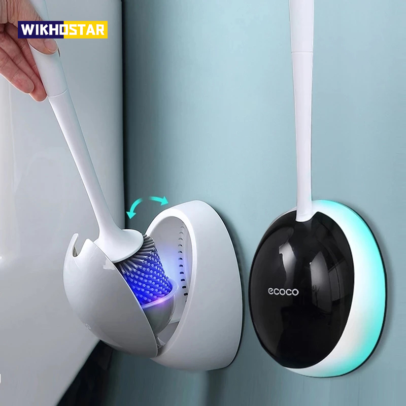 WIKHOSTAR TPR Silicone Toilet  - Toilet Brush Holder ulasan dan harga