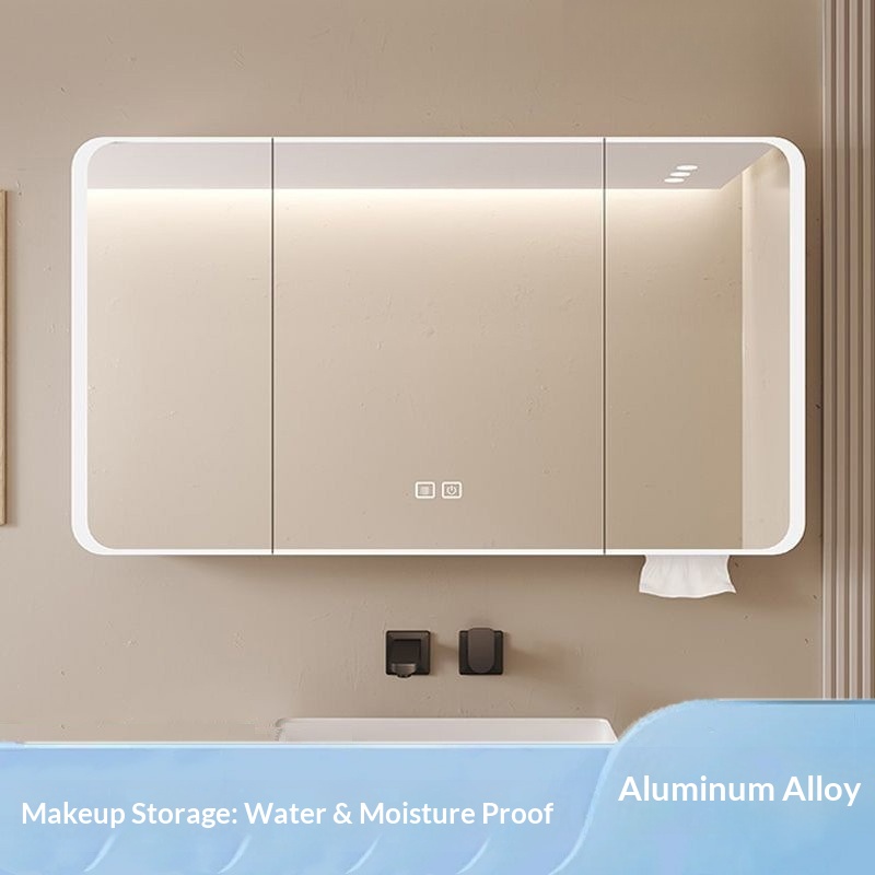 LED Smart Bathroom Mirror Cabi - Home Theater Bathroom ulasan dan harga