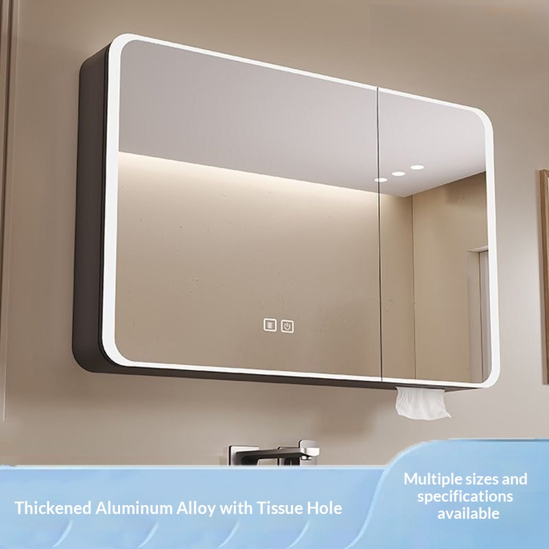 LED Smart Bathroom Mirror Cabi - Home Theater Bathroom ulasan dan harga
