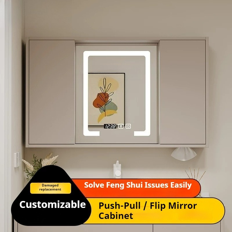 LED Backlit Bathroom Mirror An - Bathroom Cabinet Mirror ulasan dan harga