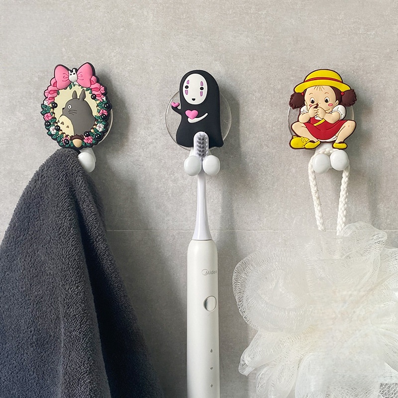 1Pc Cartoon Anime Totoro Figur - Toilet Brush Holder ulasan dan harga