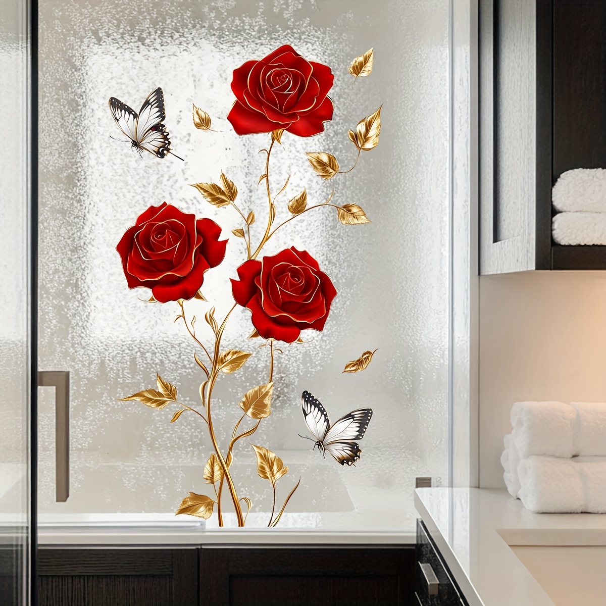 1Pc Charming and Romantic Red  - Home One Bathroom ulasan dan harga