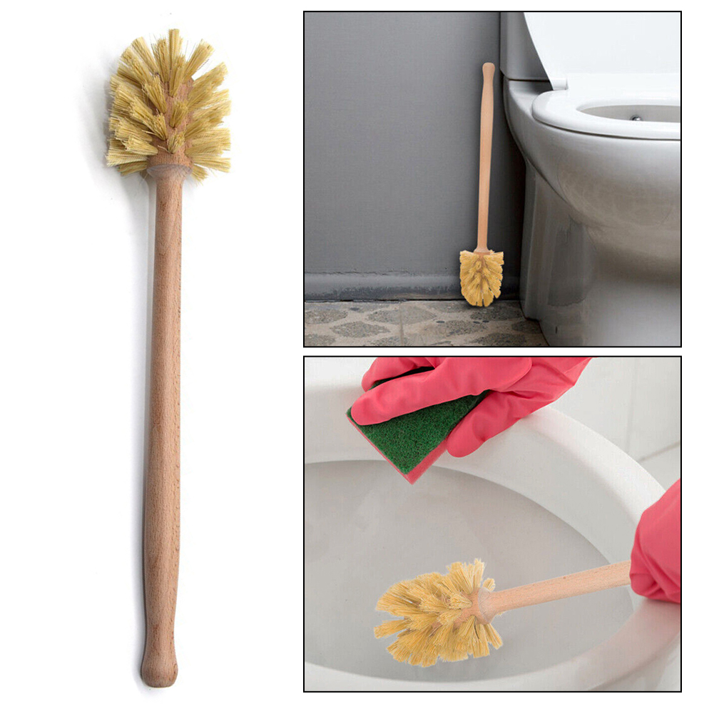1PC Wooden Toilet Brush Long H - Toilet Brush Holder ulasan dan harga
