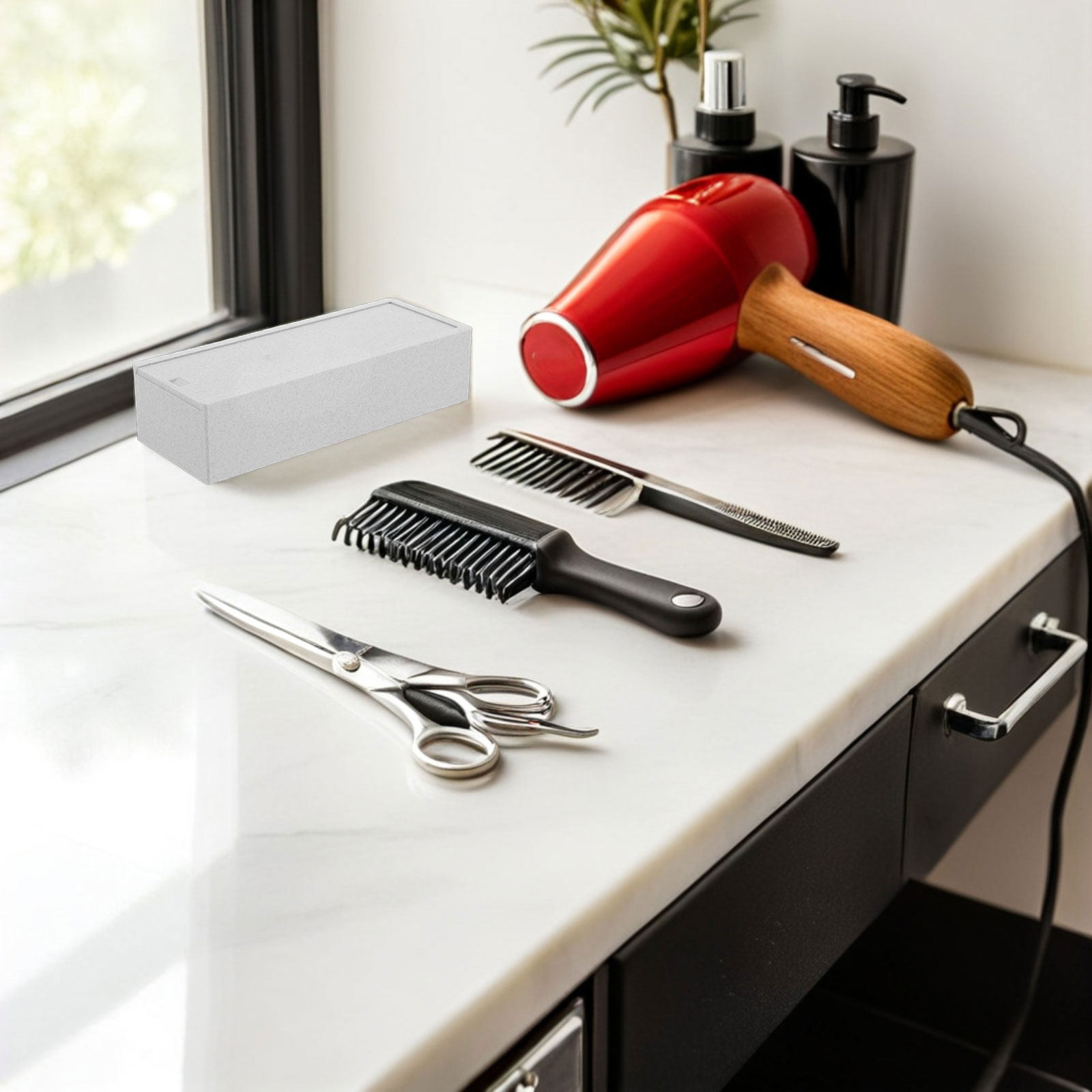 White Double Compartment Blade - Home One Bathroom ulasan dan harga