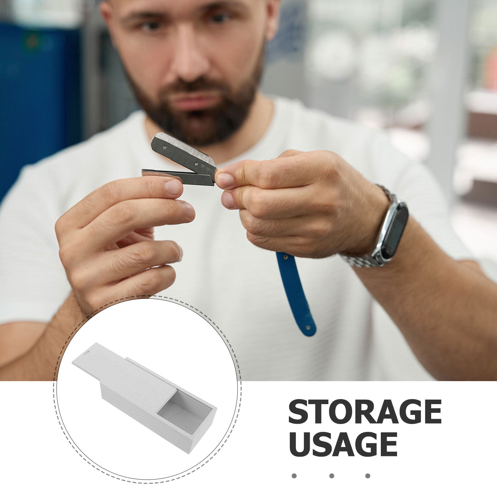 White Double Compartment Blade - Home One Bathroom ulasan dan harga