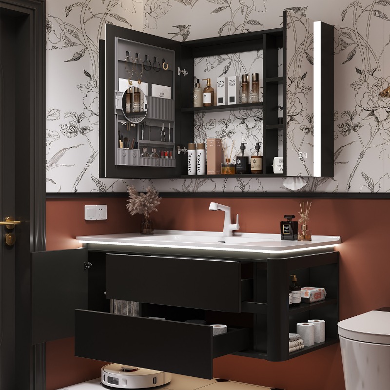 Mirror Drawers Bathroom Cabine - Bathroom Cabinet Mirror ulasan dan harga