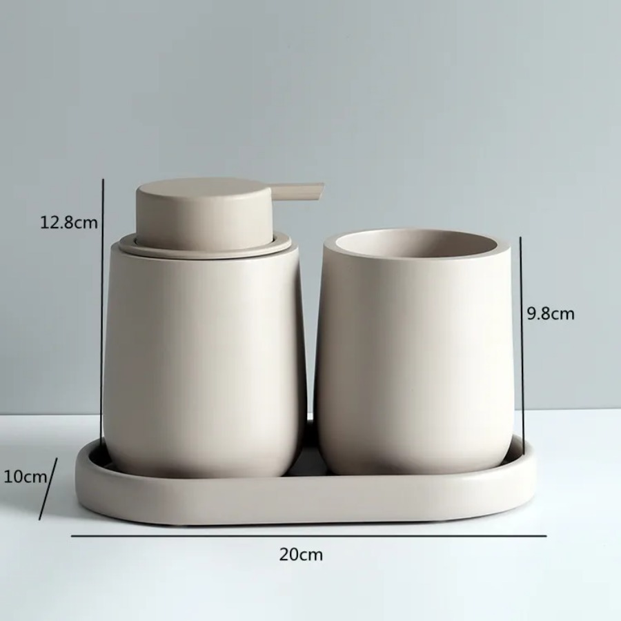 Bathroom Accessories Set Resin - Tiny Home Bathroom Kit ulasan dan harga