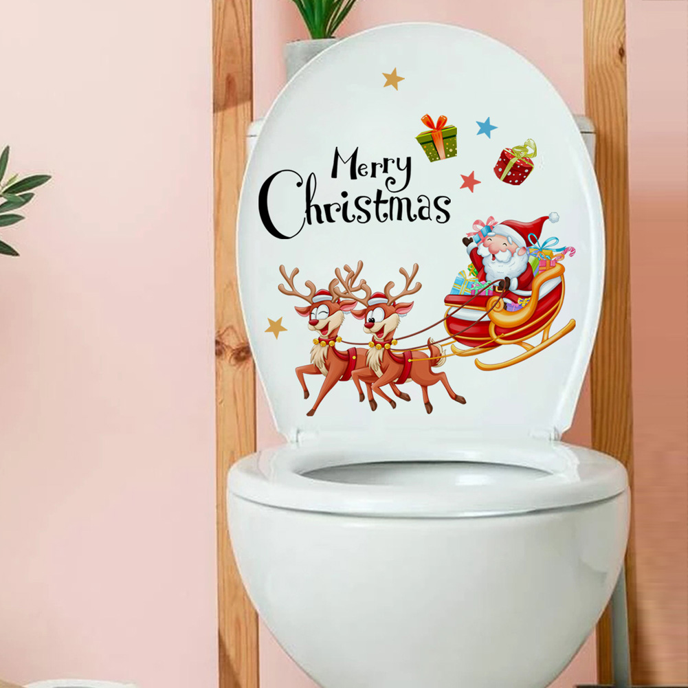 Santa Claus Deer Carriage Wall - Home Of The Year Bathroom ulasan dan harga