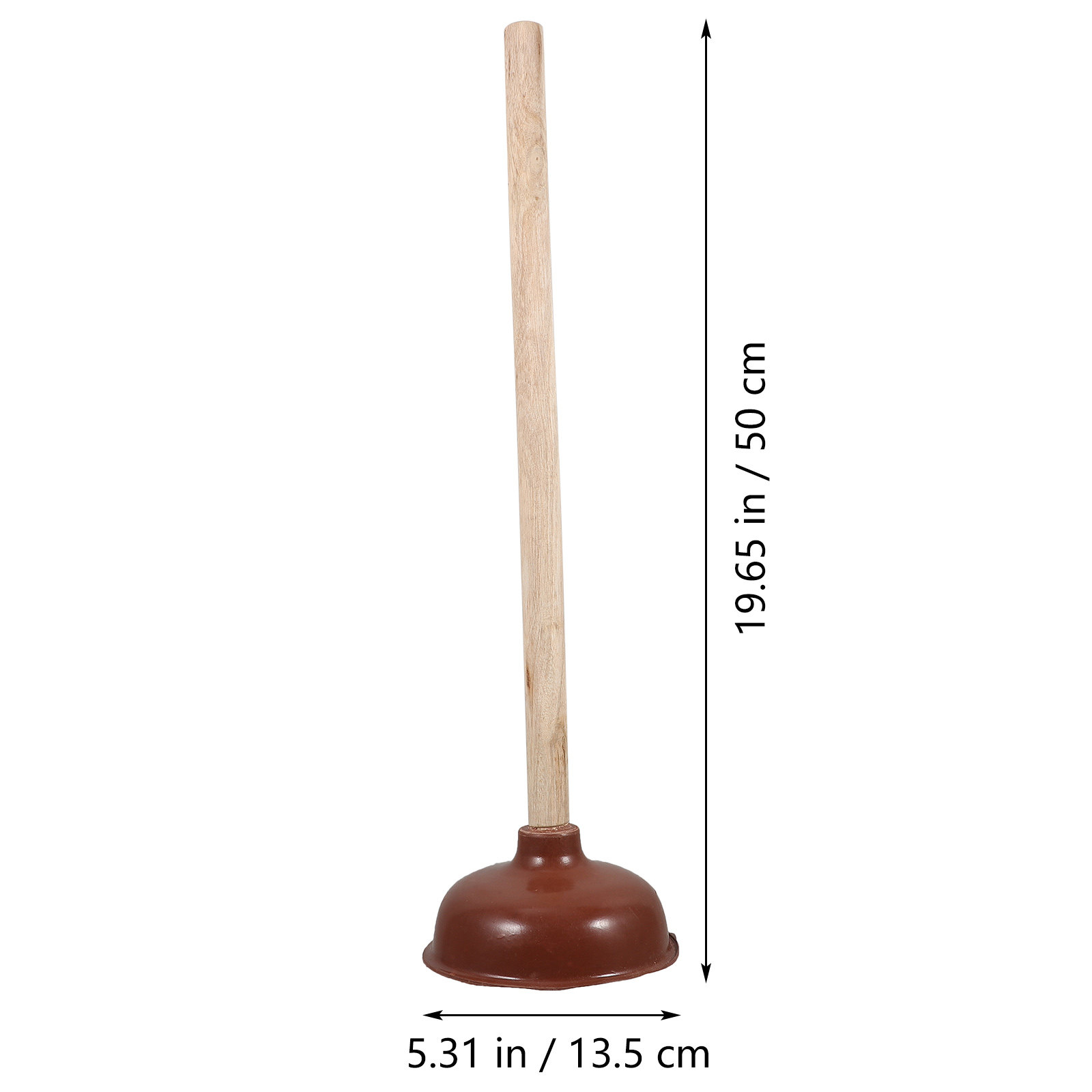Wooden Rubber Toilet Plunger C - Home Kitchen Bathroom Cleaning ulasan dan harga