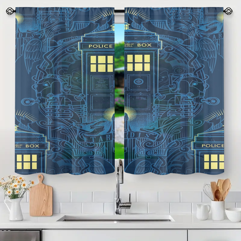 Vintage Blue Graphic Police Ca - Home Bathroom Called ulasan dan harga