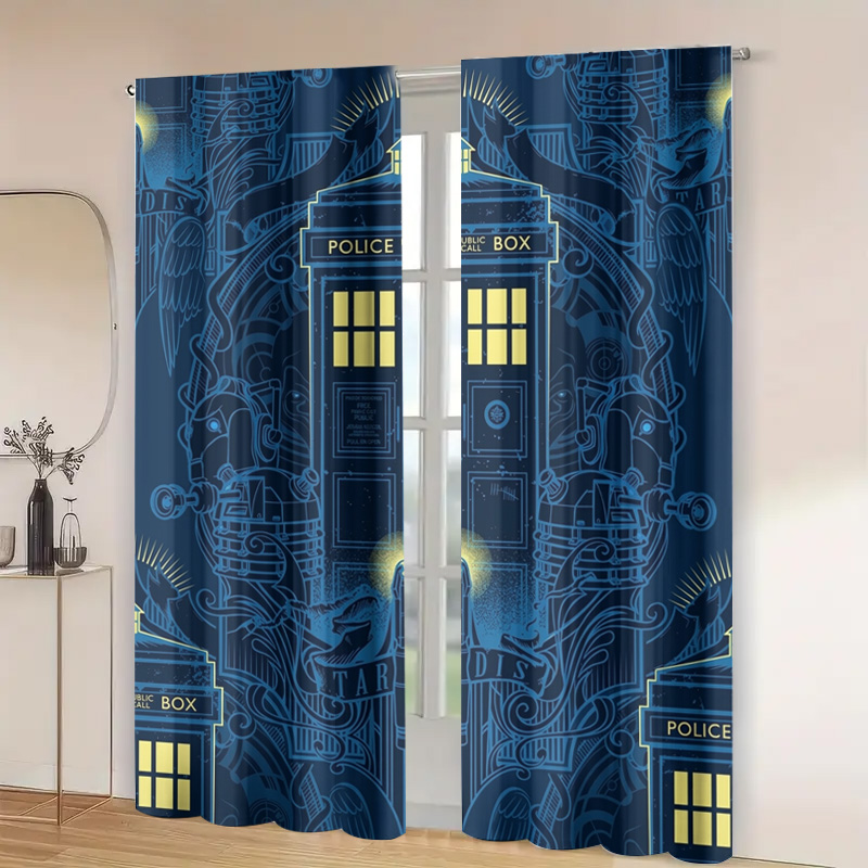 Vintage Blue Graphic Police Ca - Home Bathroom Called ulasan dan harga