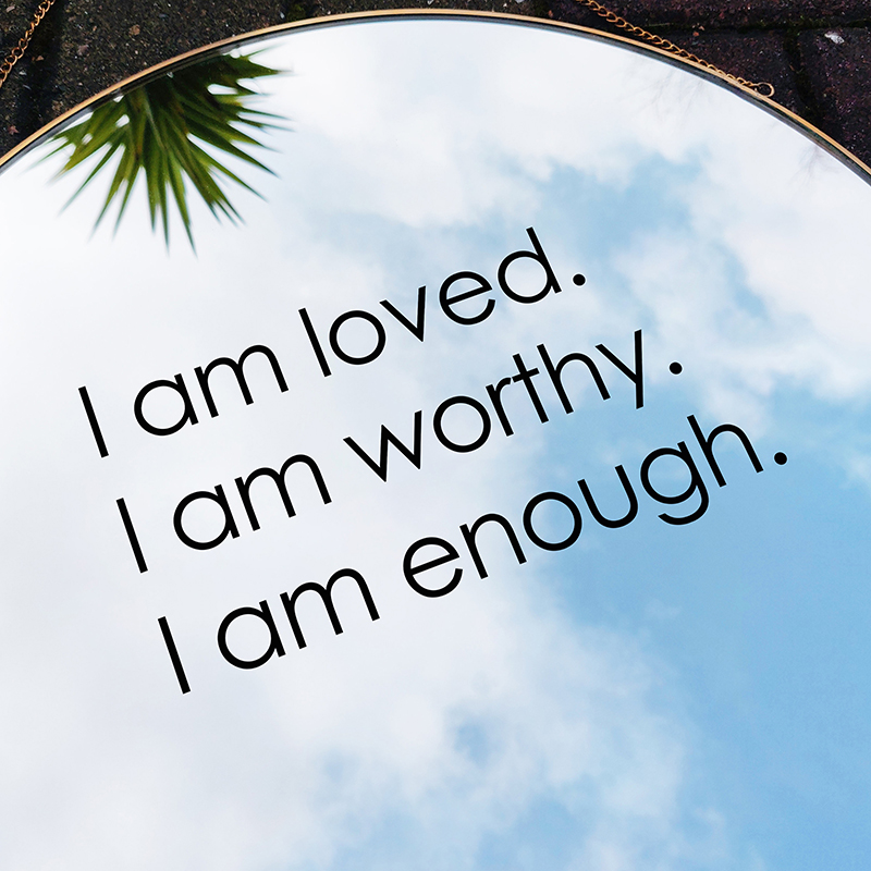 I Am Loved Worthy Enough Mirro - Home Theater Bathroom ulasan dan harga