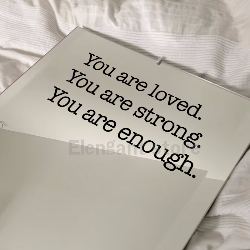 I Am Loved Worthy Enough Mirro - Home Theater Bathroom ulasan dan harga