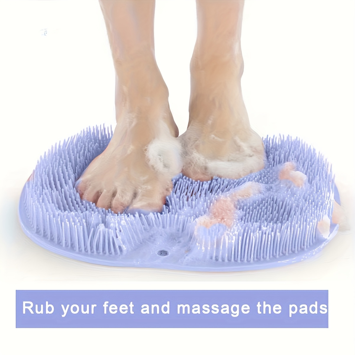 Anti-slip Shower Foot Scrubber - Non Slip Bath Mat ulasan dan harga