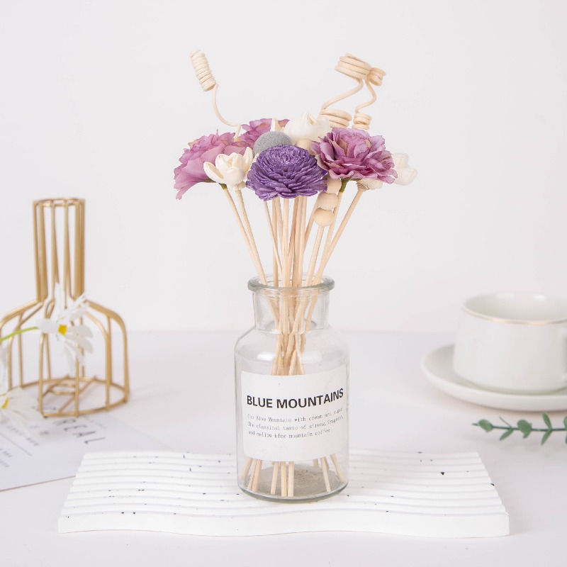 Rattan Sticks and Sola Flowers - Home One Bathroom ulasan dan harga